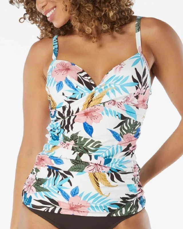 2023 Coco Reef Enrapture Bra Sized Underwire Push Up Tankini Top - U42466