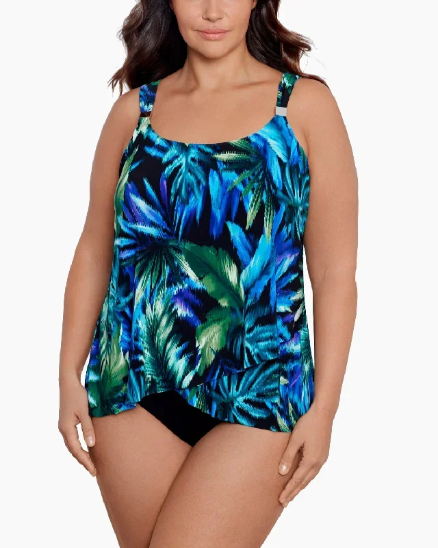 2023 Miraclesuit Women's Plus Useppa Dazzle Tankini Top - 6555626W