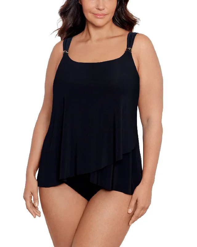 2024 Miraclesuit Women's Plus Solids Dazzle Tankini Top - 6518826W