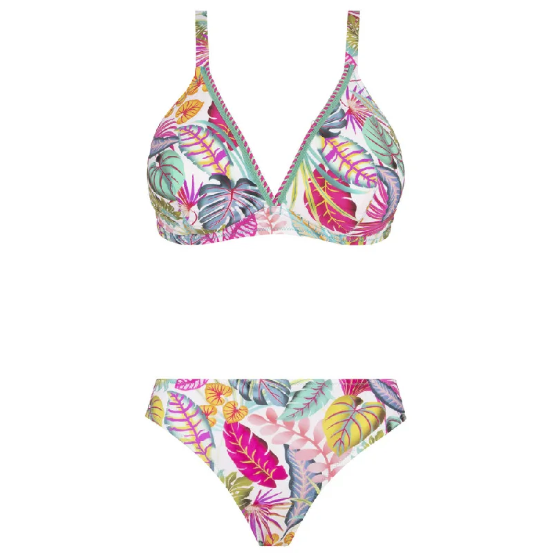 Antigel by Lise Charmel - La Muse Des Iles collection - Underwired Triangular Bikini Set (floral/multicolour)