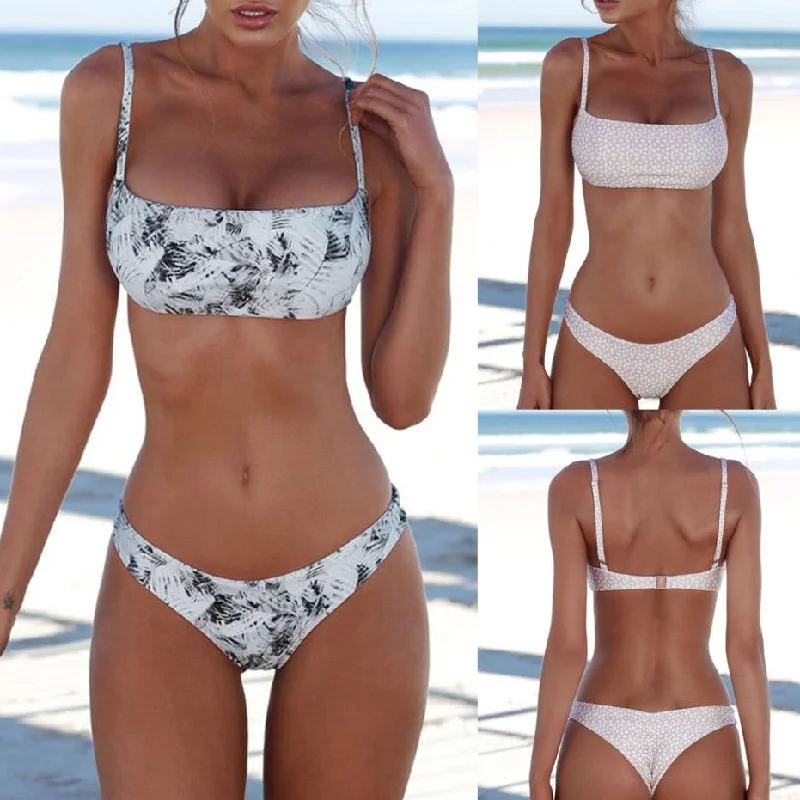 bikini 2019 swimsuit women bathing suit women Women Bandeau Bandage Bikini Set Push-Up Brazilian swimwear women sexy bikini set