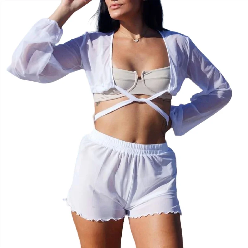 Raeya Cover Up Set In Blanco