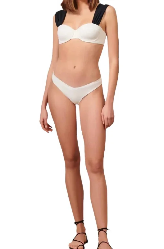 Audrey Iza Bikini - 2 Piece Set In Black/cream