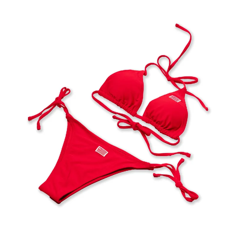 TMC Bathing Suit Two-Piece - Red/White/Red