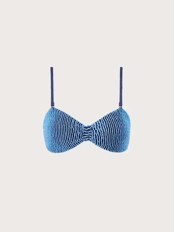 Textured Frill Bikini Top