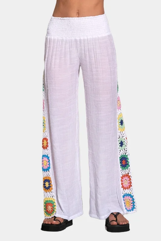 Colored Crochet Beach Pants