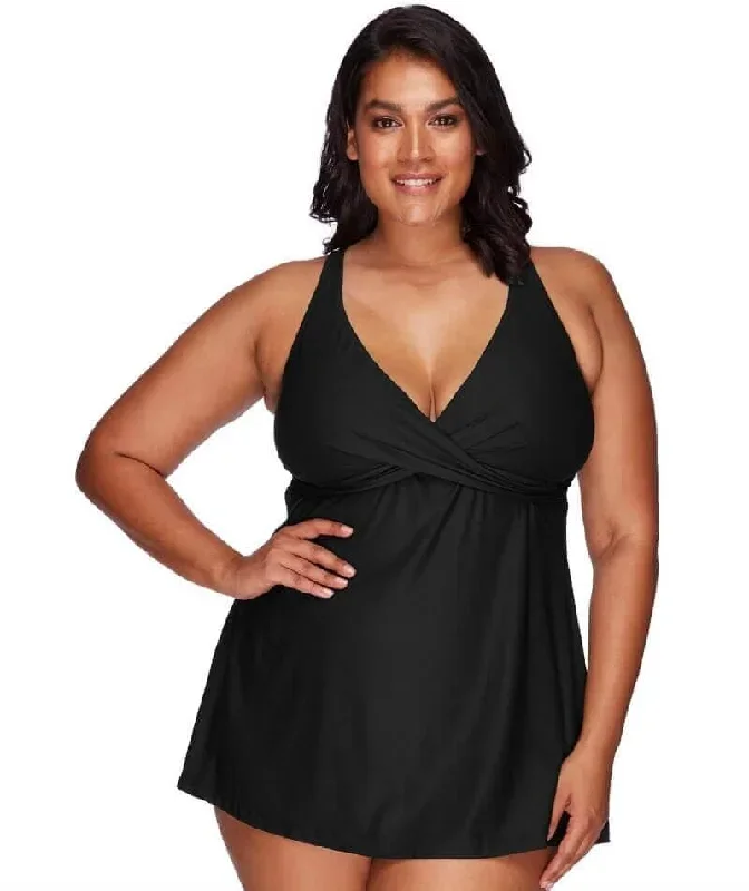 Artesands Hues Delacroix Cross Over D-G Cup Swimdress - Black