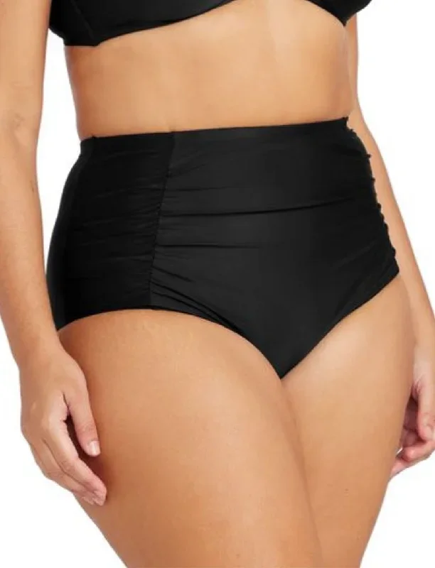 Artesands Hues Raphael High Waist Ruched Swim Pant Black