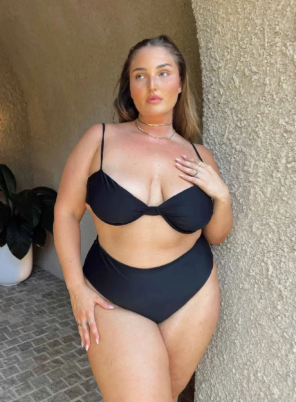 Avani Bikini Bottoms Black Curve