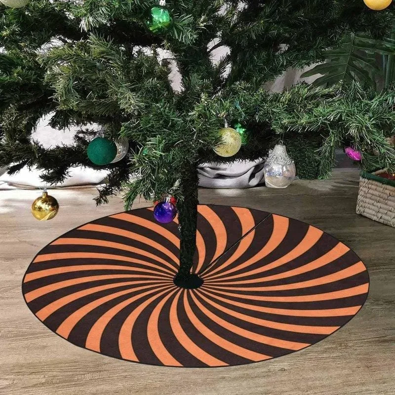 black-orange-stripes-christmas-tree-skirt