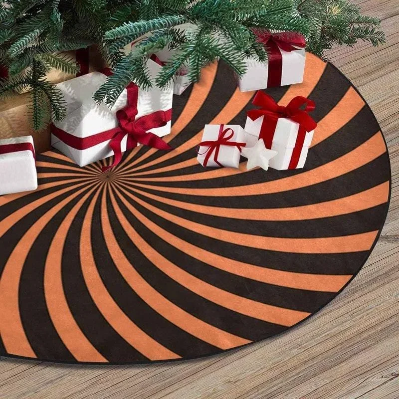 black-orange-stripes-christmas-tree-skirt