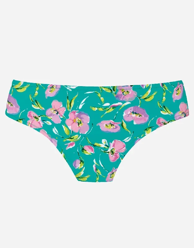 Blume Wide Side Bikini Pant - Mint Floral