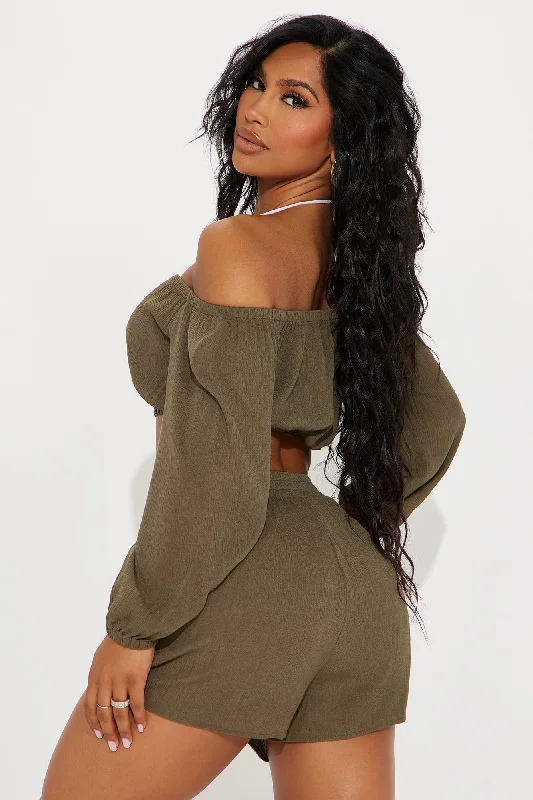 breezy-paradise-linen-off-shoulder-cover-up-shorts-set-olive