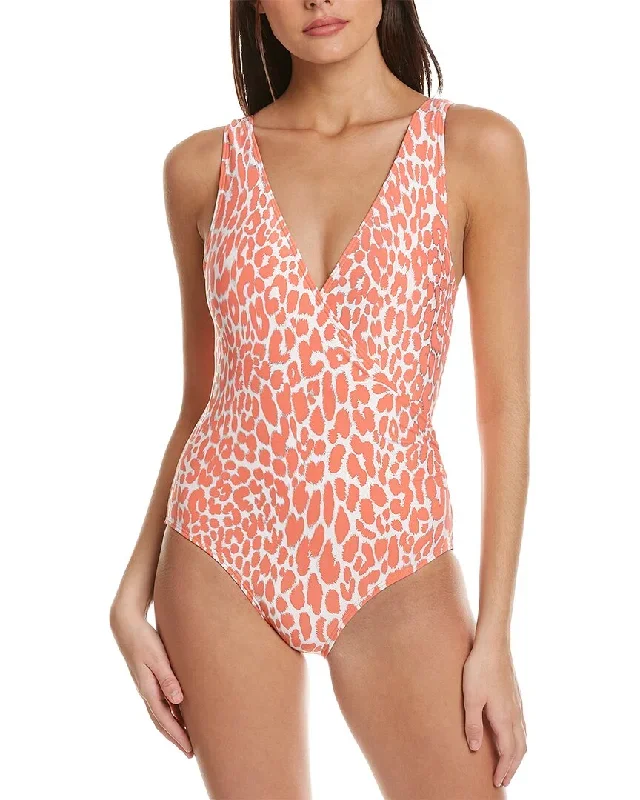 Carmen Marc Valvo Surplice One-Piece