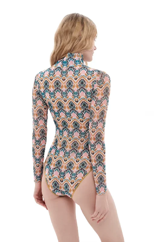 casablanca-zipper-swimsuit-with-sleeves