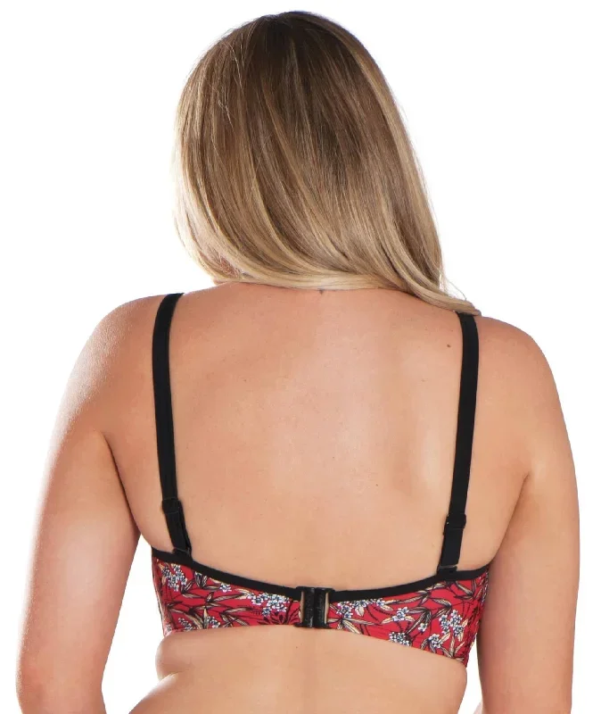 curvy-kate-maya-bandeau-bikini-red-print