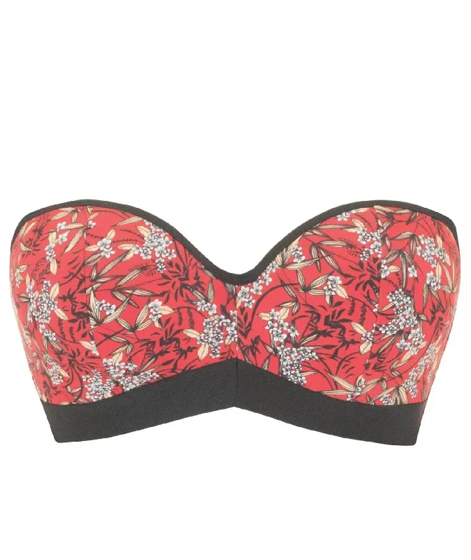 curvy-kate-maya-bandeau-bikini-red-print