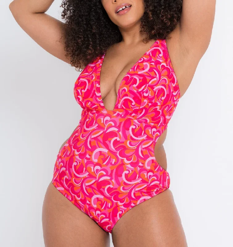 curvy-kate-swimwear-retro-wave-pink-print-mix-non-wired-one-piece-cs026606