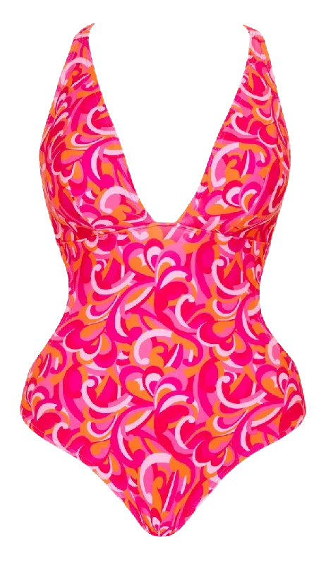 curvy-kate-swimwear-retro-wave-pink-print-mix-non-wired-one-piece-cs026606