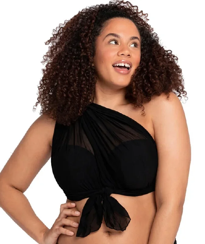 Curvy Kate Wrapsody Bandeau Bikini Top - Black