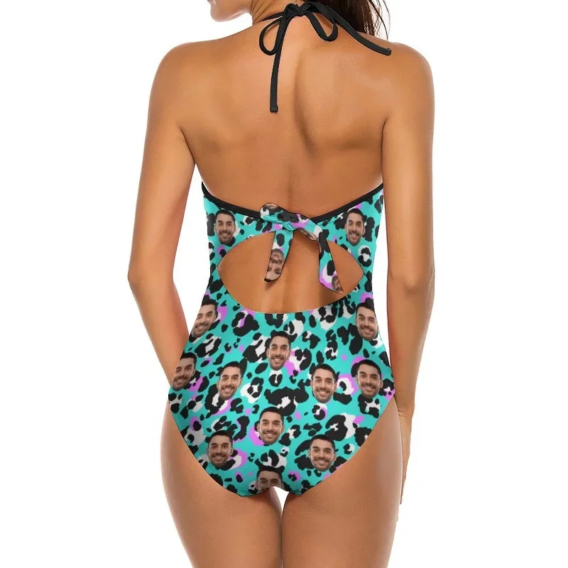 custom-face-blue-markings-womens-new-strap-one-piece-swimsuit