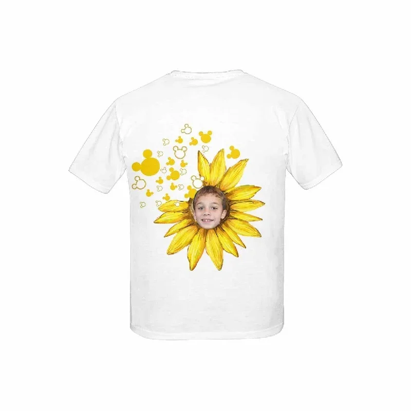 custom-face-sunflower-kids-all-over-print-t-shirt