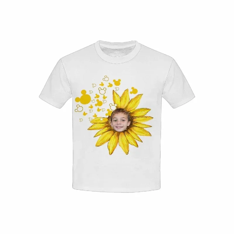 custom-face-sunflower-kids-all-over-print-t-shirt