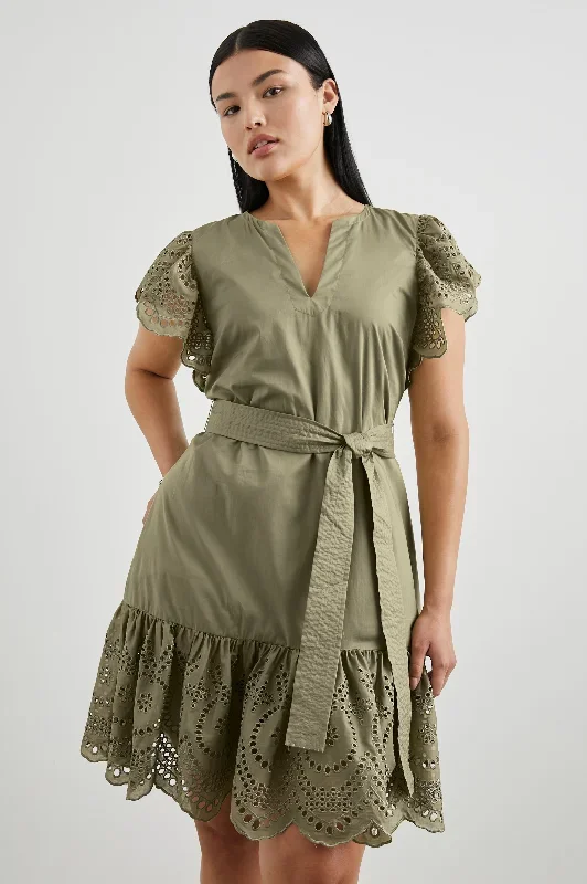 DARLENE DRESS - CANTEEN EYELET