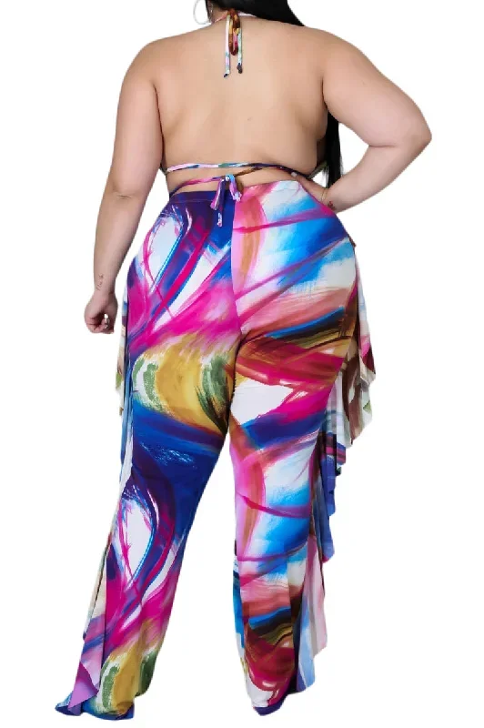 final-sale-plus-size-3-piece-poolside-playsuit-top-high-waist-bottoms-pants-set-in-abstract-paint-print