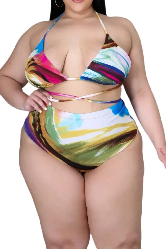 final-sale-plus-size-3-piece-poolside-playsuit-top-high-waist-bottoms-pants-set-in-abstract-paint-print