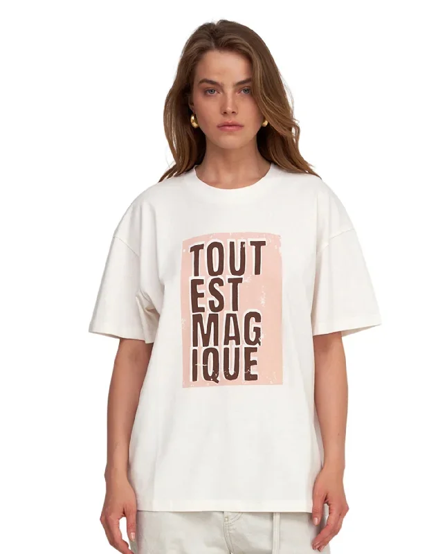 Gottex Beach Life Tout Est Magique Printed Oversized T-Shirt