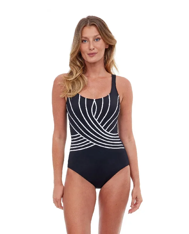 Gottex Embrace Full Coverage Square Neck One Piece Swimsuit