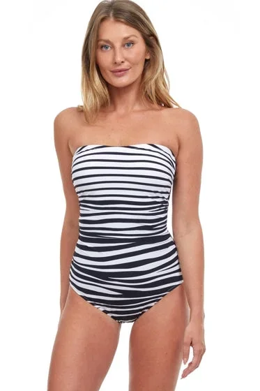 Gottex Essentials Dazzle Black & White Bandeau One Piece