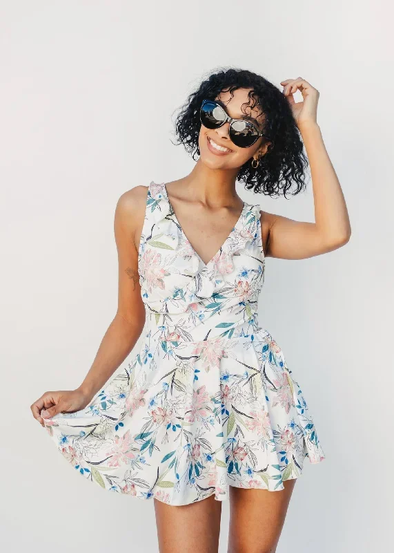 grace swim dress in lilium