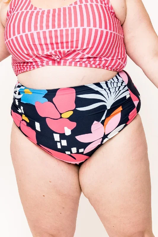 High Rise Barefoot Bottom | Blue Wave Floral