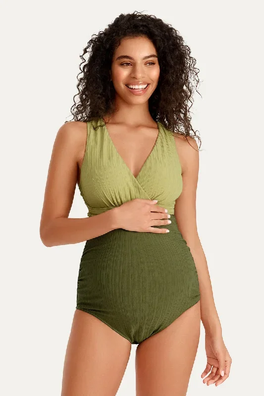 Maternity One Piece Criss Cross Bathing Suit