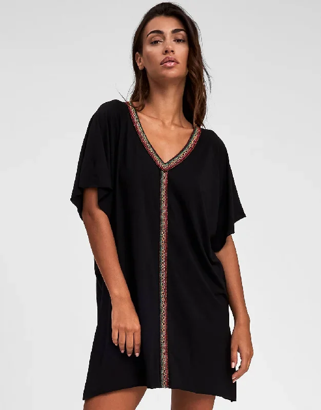 Mini Abaya Dress - Black