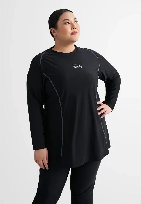 Marina Raglan Sleeves Sporty Swim Top