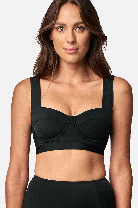 Original Bustier Balconette Bikini Bralette BLACK