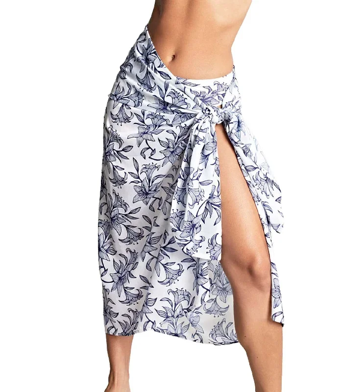 Panache Aimee Sarong Swim Cover Up (SW1728)- Capri Print