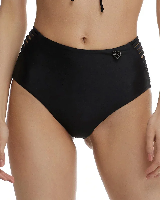 Body Glove Smoothies Ginger High-Waisted Side Strap Bikini Bottom