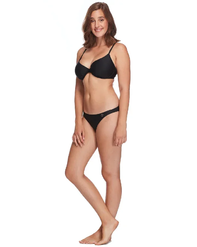 Body Glove Smoothies Solo D-F Cup Bikini Top - Black