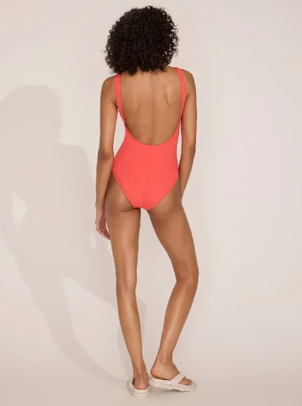 solid-striped-the-annemarie-one-piece-hot-coral-ribbed