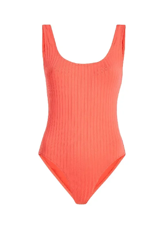 solid-striped-the-annemarie-one-piece-hot-coral-ribbed