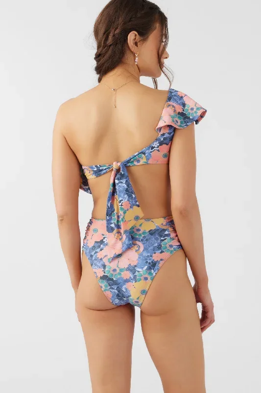 JADIA FLORAL LONG BEACH HIGH WAIST CHEEKY BOTTOMS