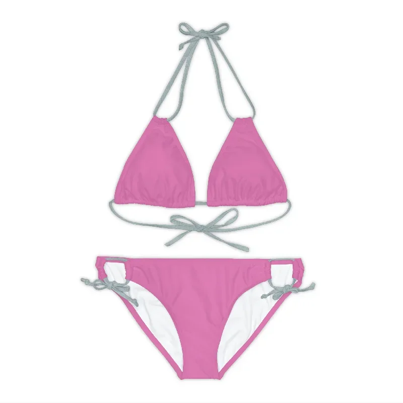 Strappy Bikini Set Light Pink.