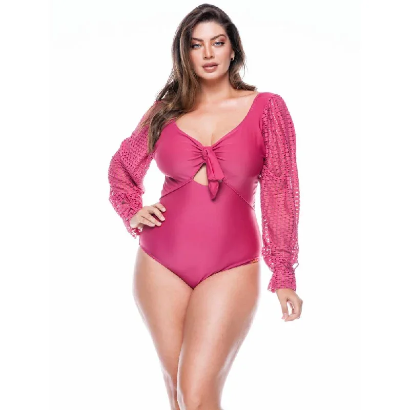 SWIMSUIT NO PADDED WITH PUFFED SLEEVES