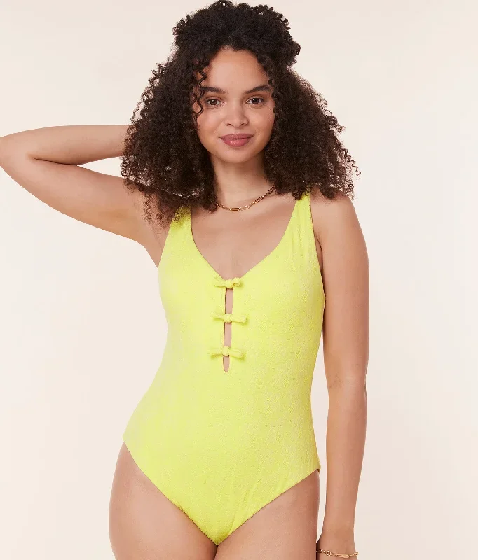 The Mana One Piece - Floral Lace - Limeade - Classic