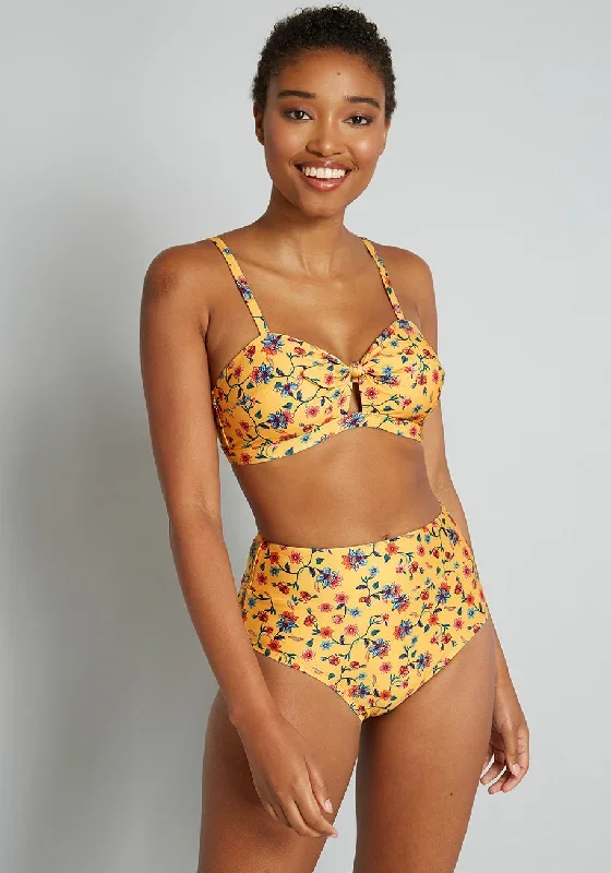 The Sara High-Waisted Bikini Bottom