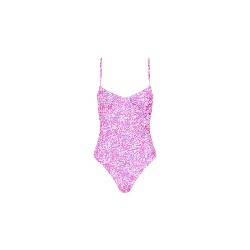 Underwire Cheeky One Piece - Grape Spritz